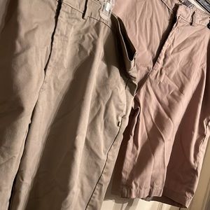 2 pair of khaki shorts